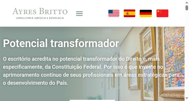 Screenshot of ayresbritto.adv.br