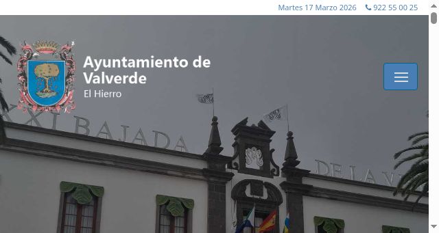 Screenshot of aytovalverde.org