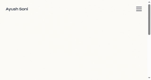 Screenshot of ayushsoni.com