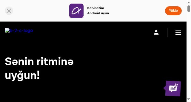 Screenshot of azercell.com