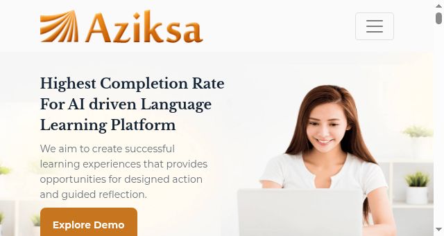Screenshot of aziksa.com