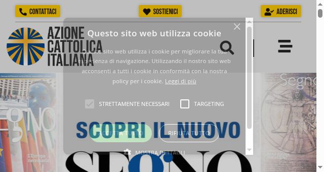 Screenshot of azionecattolica.it
