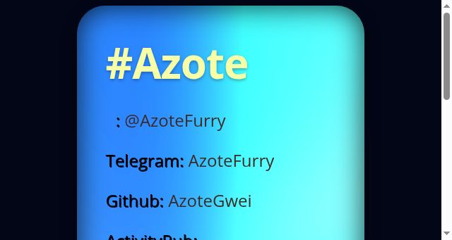 Screenshot of azote.top