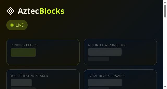 Screenshot of aztecblocks.com