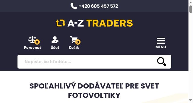 Screenshot of aztraders.sk