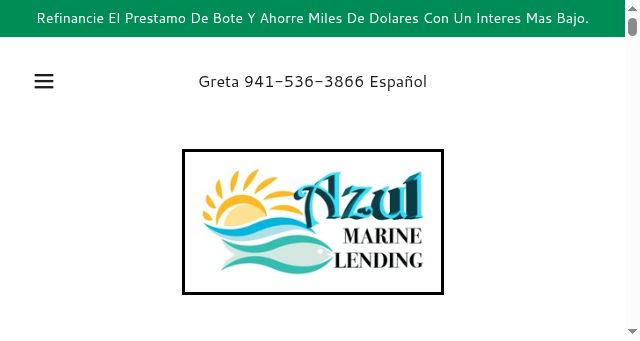 Screenshot of azulmarinelending.com