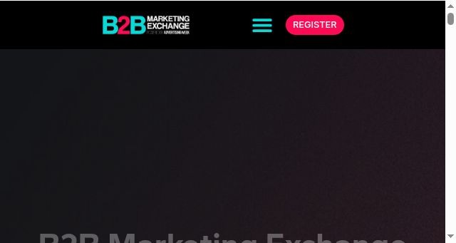 Screenshot of b2bmarketing.exchange