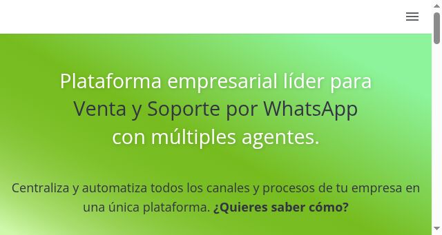 Screenshot of b2chat.io