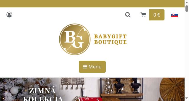 Screenshot of babygift.sk
