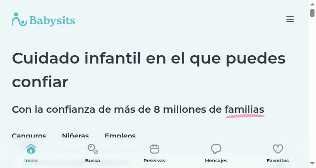 Screenshot of babysits.es