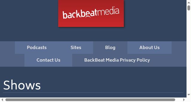 Screenshot of backbeatmedia.com