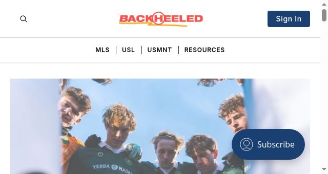 Screenshot of backheeled.com