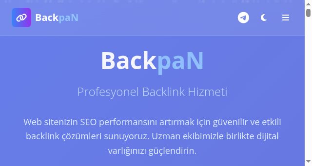Screenshot of backpan.pro