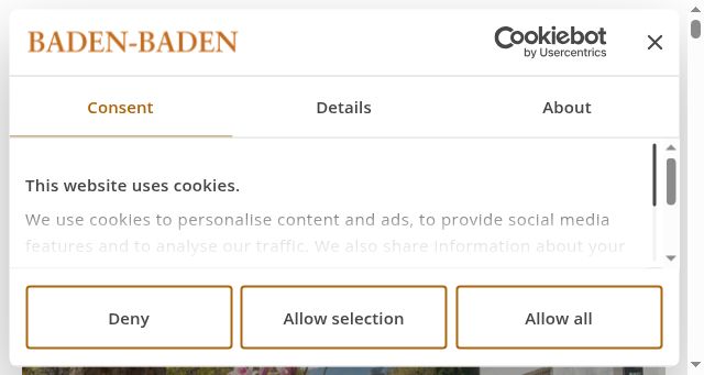 Screenshot of baden-baden.com