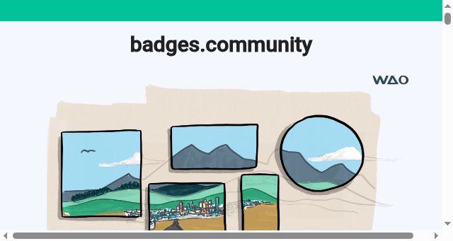 Screenshot of badges.community