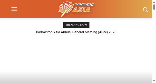 Screenshot of badmintonasia.org