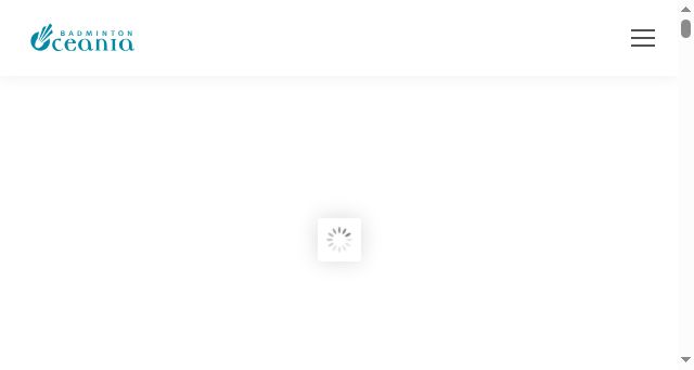 Screenshot of badmintonoceania.org