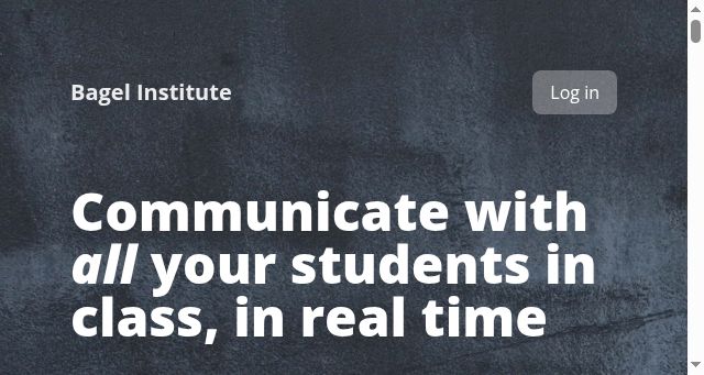 Screenshot of bagel.institute