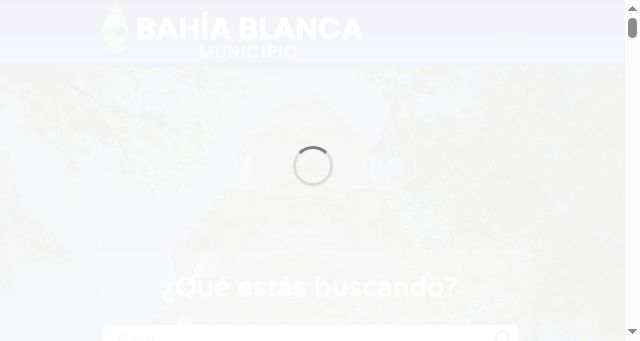 Screenshot of bahia.gob.ar