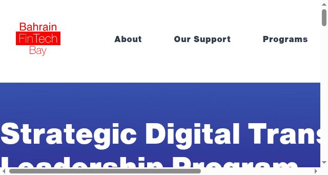 Screenshot of bahrainfintechbay.com