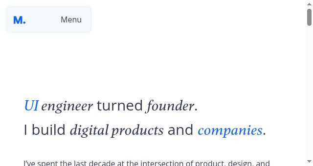 Screenshot of balajmarius.com