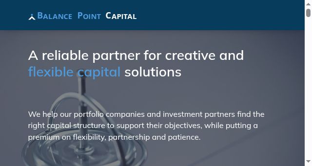 Screenshot of balancepointcapital.com