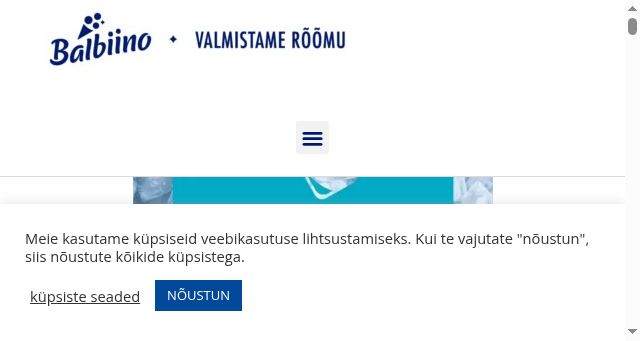 Screenshot of balbiino.ee
