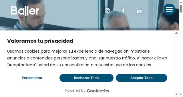 Screenshot of balierspain.es
