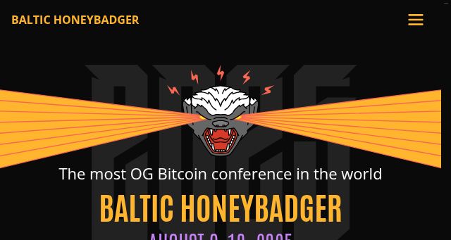Screenshot of baltichoneybadger.com