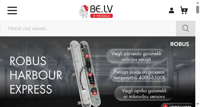 Screenshot of baltikelektro.lv