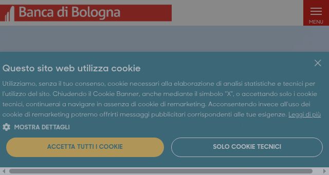 Screenshot of bancadibologna.it