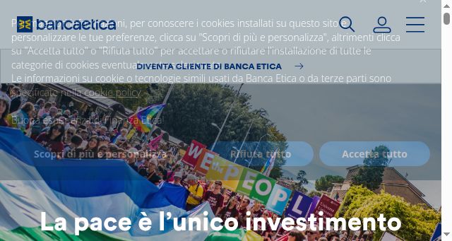 Screenshot of bancaetica.it