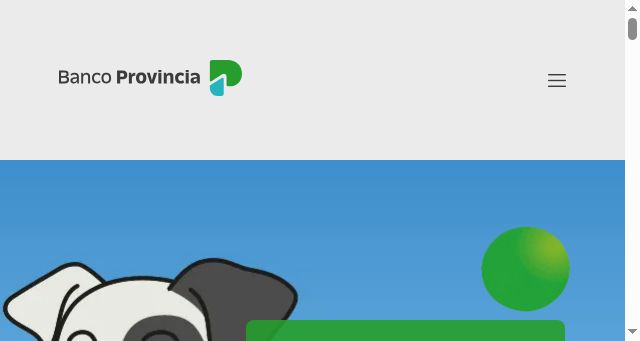 Screenshot of bancoprovincia.com.ar