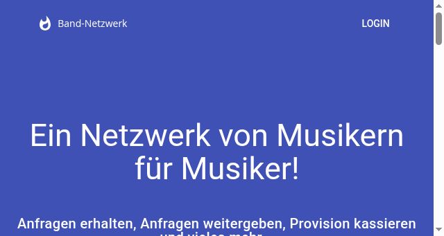 Screenshot of band-netzwerk.com