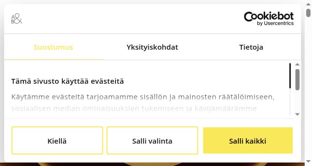 Screenshot of bang.fi