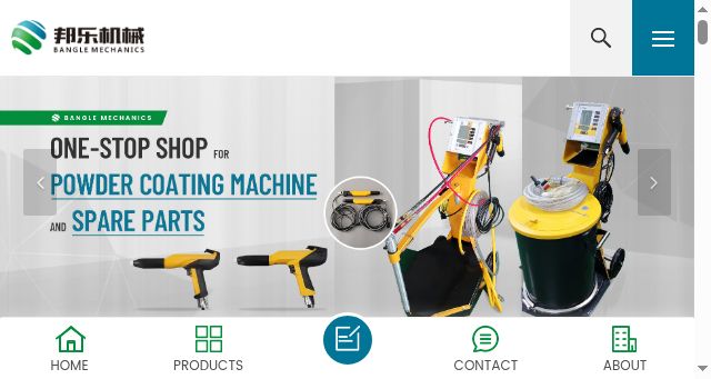 Screenshot of banglemachinery.com