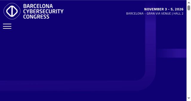 Screenshot of barcelonacybersecuritycongress.com