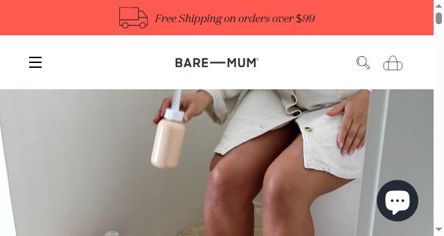 Screenshot of baremum.com.au