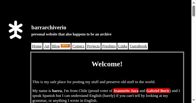 Screenshot of barrarchiverio.cl