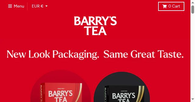 Screenshot of barrysteashop.ie