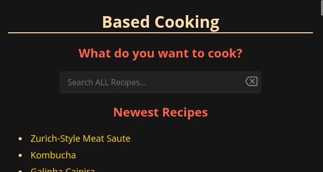 Screenshot of based.cooking