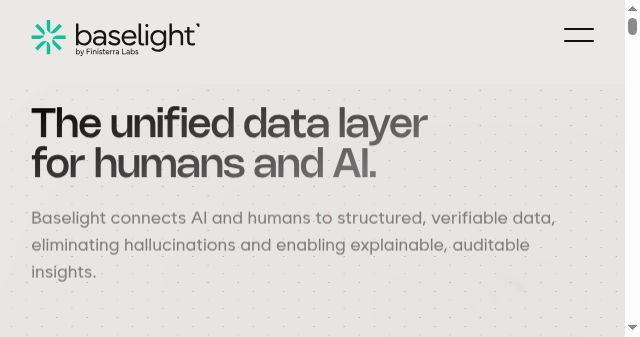 Screenshot of baselight.ai