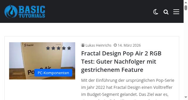 Screenshot of basic-tutorials.de