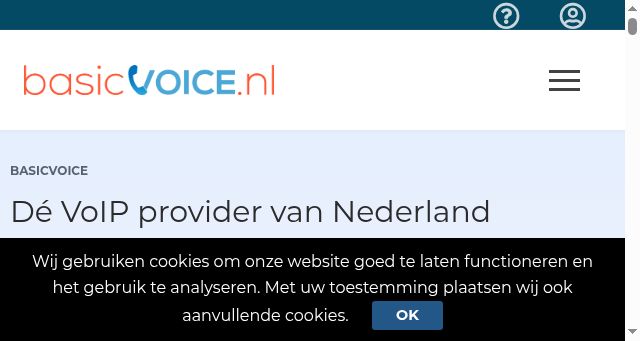 Screenshot of basicvoice.nl