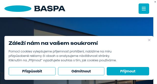 Screenshot of baspa.cz