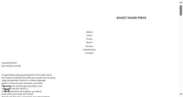 Screenshot of bassethoundpress.com