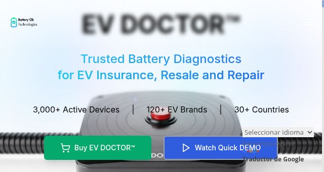 Screenshot of batteryok.in