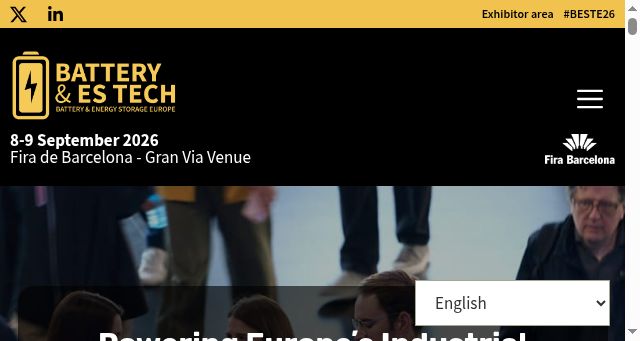 Screenshot of batterytechexpoeurope.com
