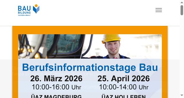 Screenshot of bauausbildung.de