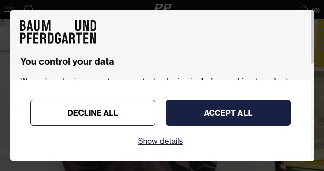 Screenshot of baumundpferdgarten.com